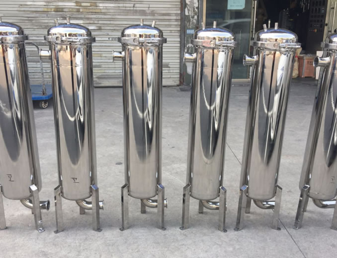 不銹鋼抱箍側(cè)進保安單袋式過濾器