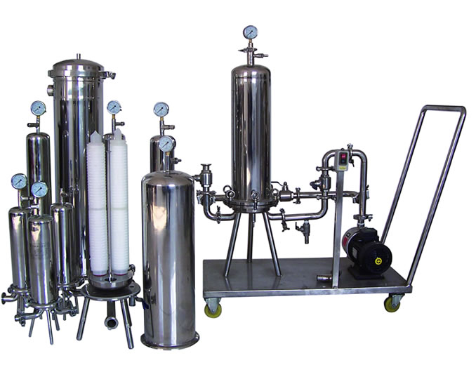 移動(dòng)小車(chē)不銹鋼濾芯式過(guò)濾器